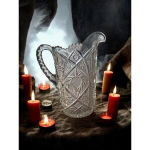 Imperial Glass Co. Pattern no. 522 Pineapple Water Pitcher circa. 1912